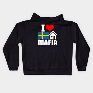 Swedish House Mafia Merch I Heart Swedish House Mafia Kids Hoodie